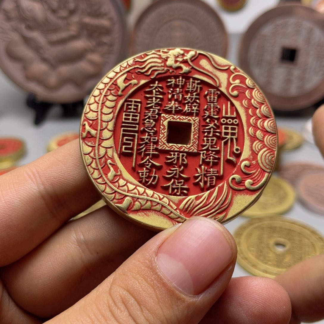 铜现代仿制工艺文创铜币