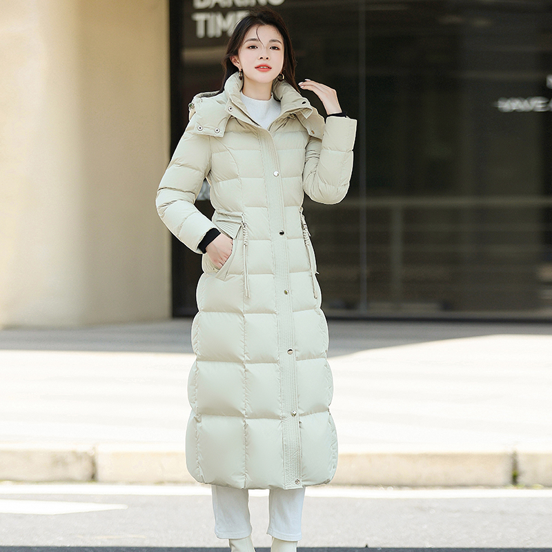 长羽绒服加厚过膝盖修身显瘦冬季外套95白鸭绒2025新款好看长大衣