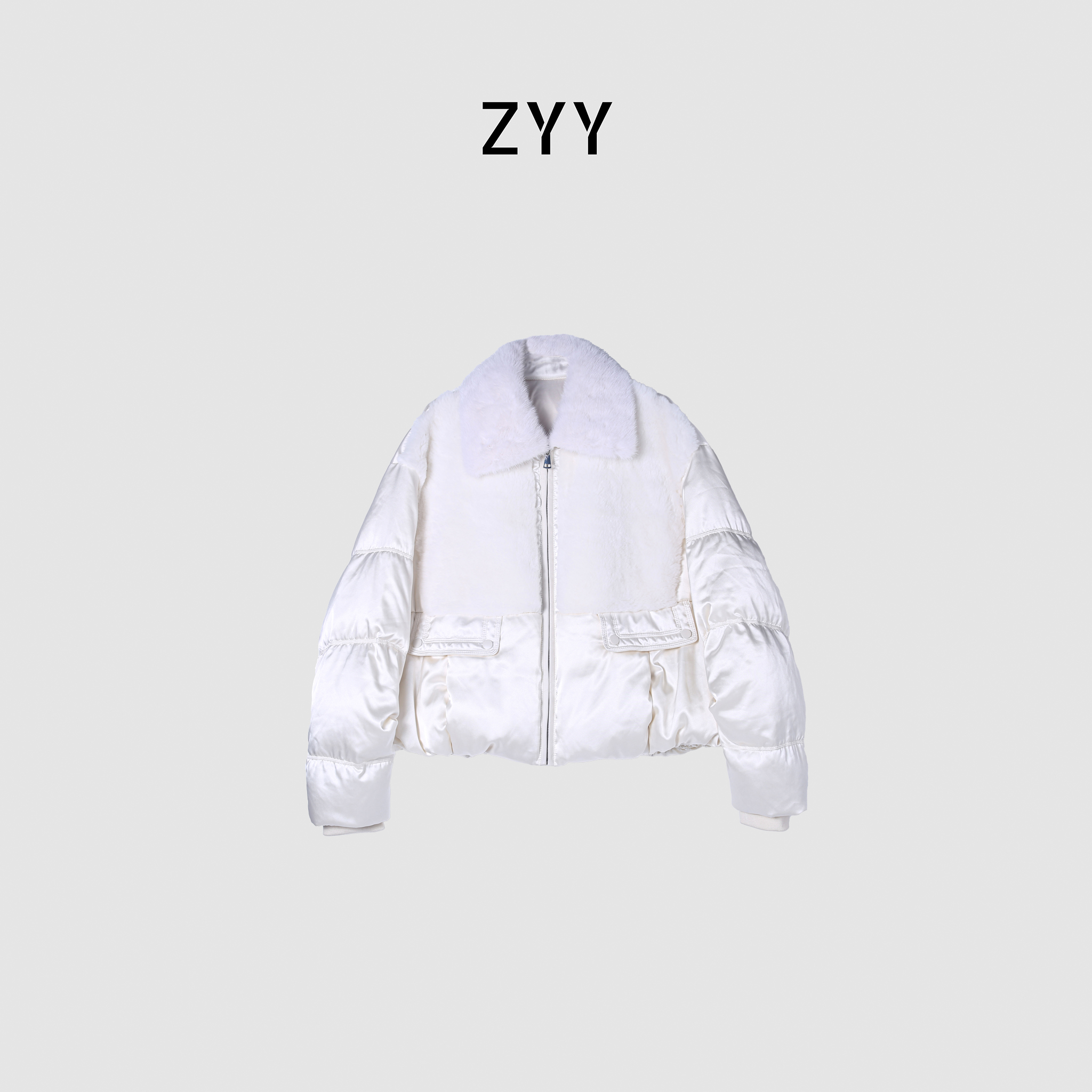 ZYY【如拥暖阳】2025S/S新款时尚90白鹅绒简约羽绒服X25DYRF06221
