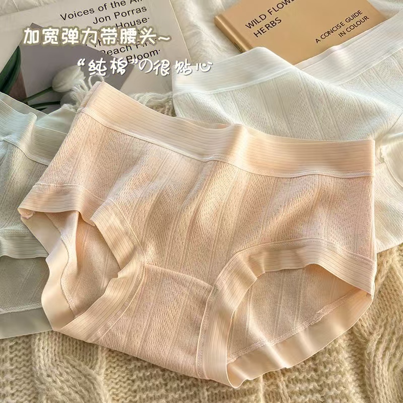 8条装秋冬新款95棉中高腰柔软舒适时尚少女高腰透气三角舒适短裤