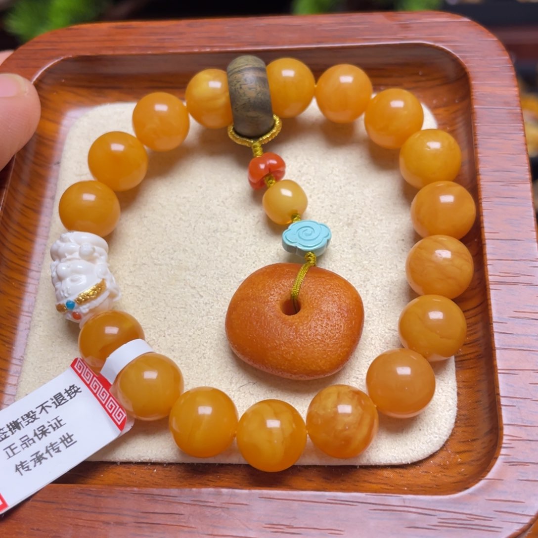 蜜蜡手链未镶嵌手串