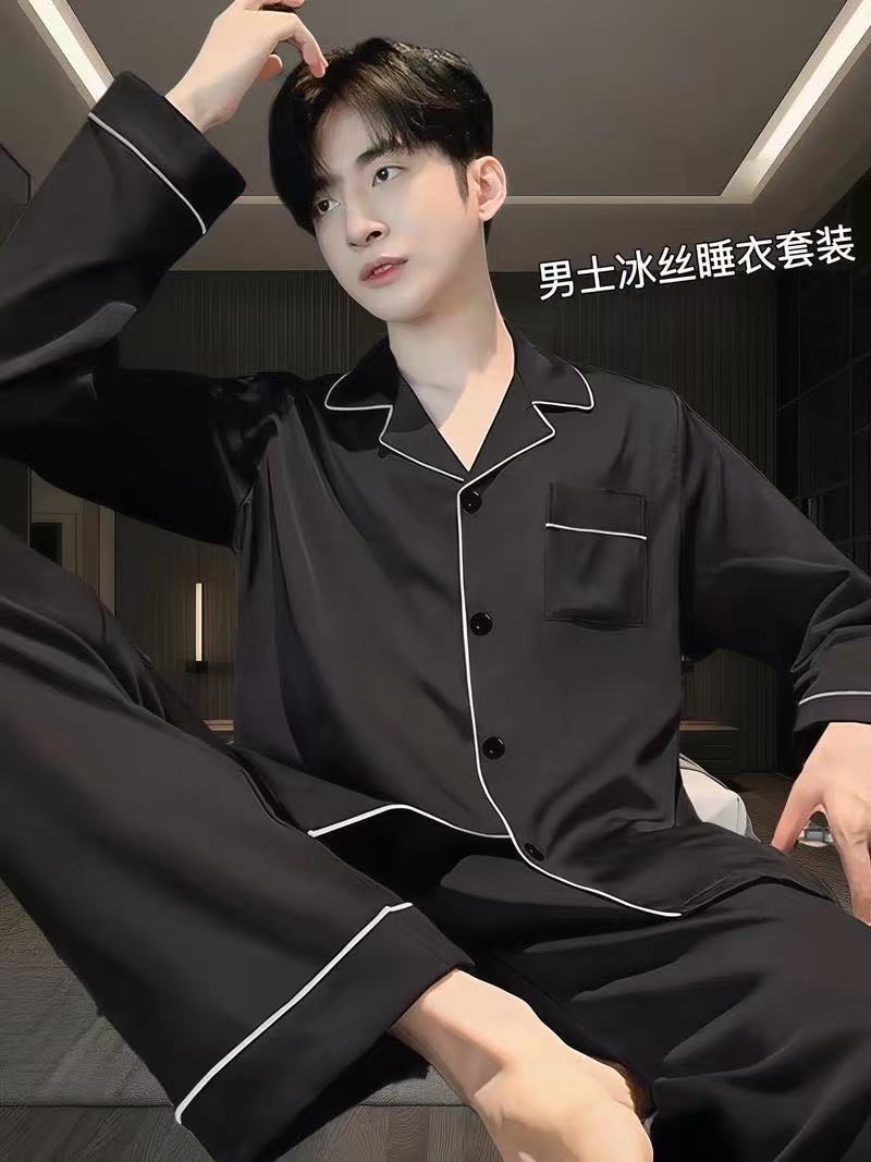 长袖男女睡衣套装薄款休闲