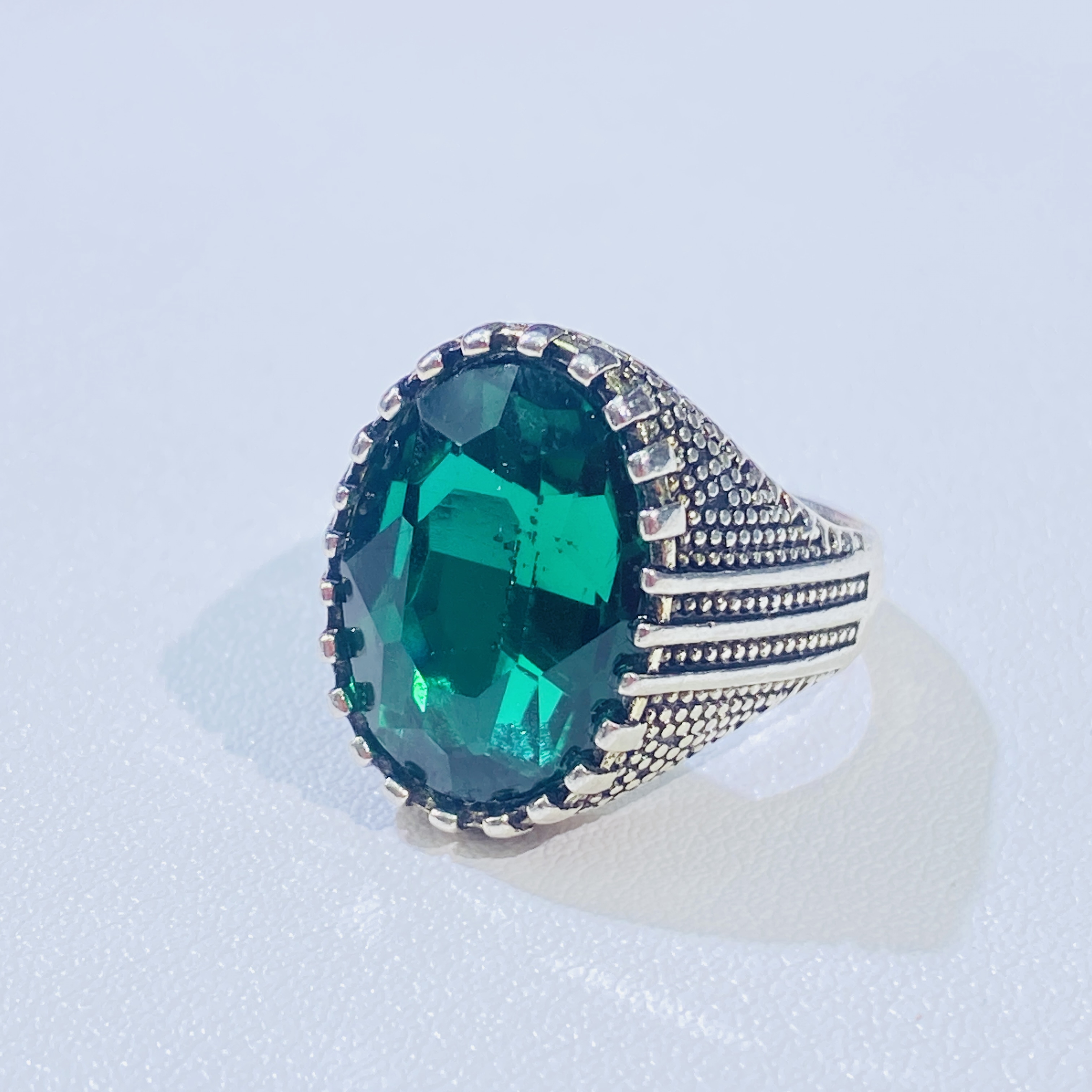 【萝卜珠宝】 FL032 绿 组 母 戒指 多样性发其一