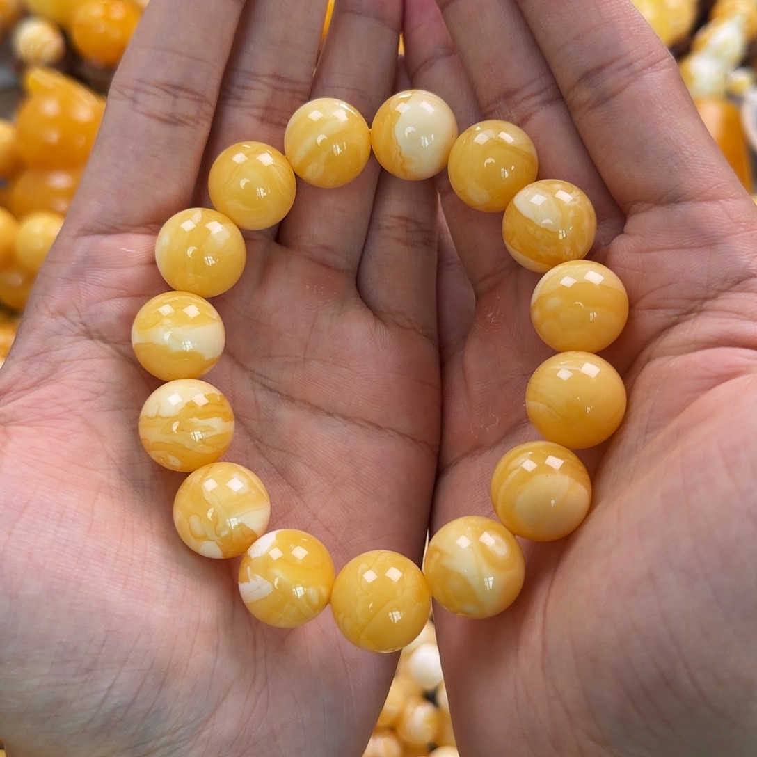 琥珀未镶嵌珠宝奇石16mm同料