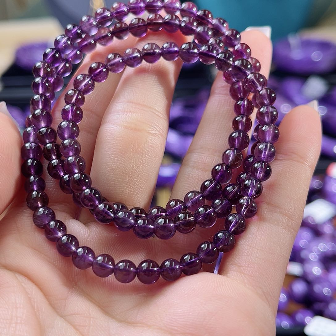 紫晶多圈项链5未镶嵌