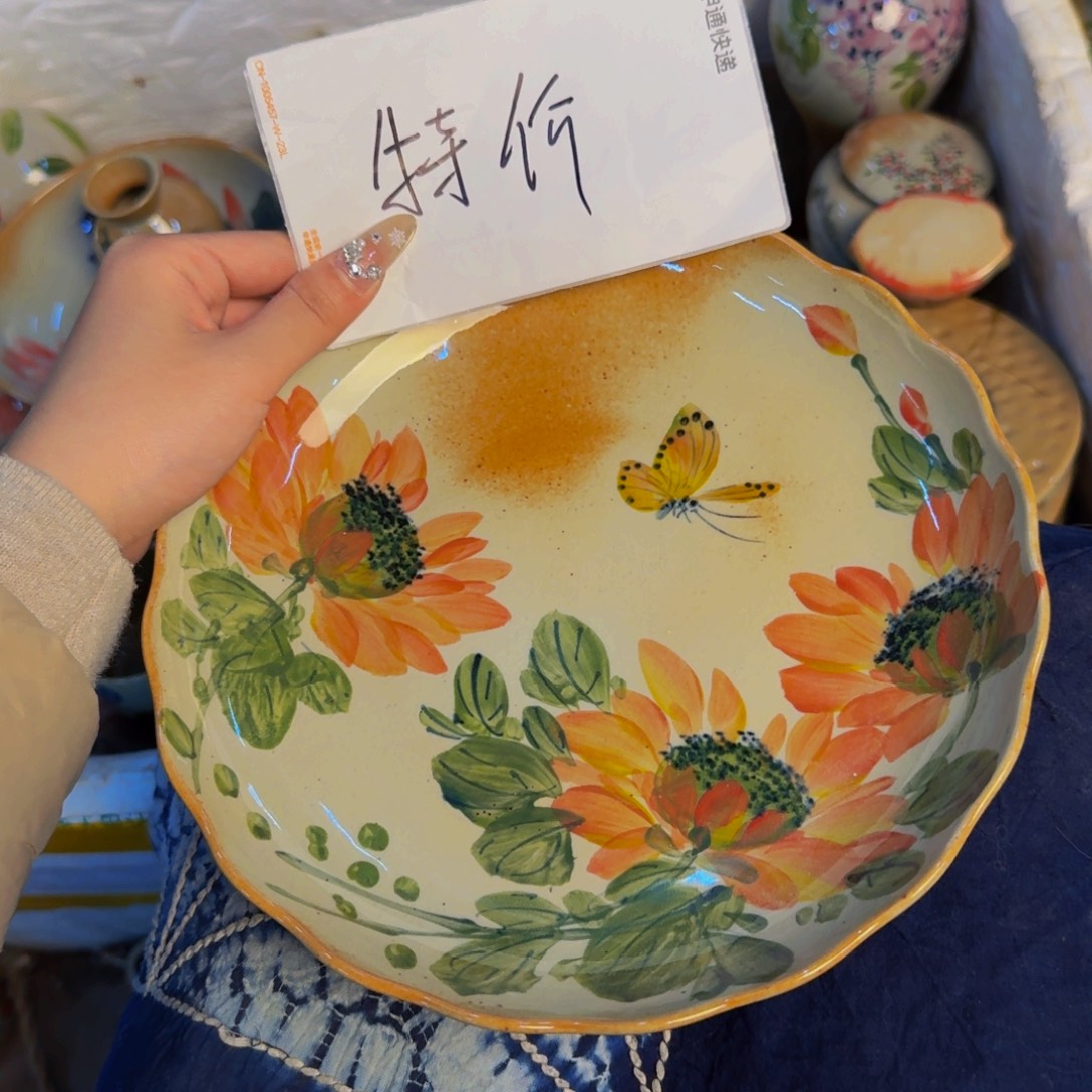 瓷片景德镇陶瓷手工手绘陶瓷