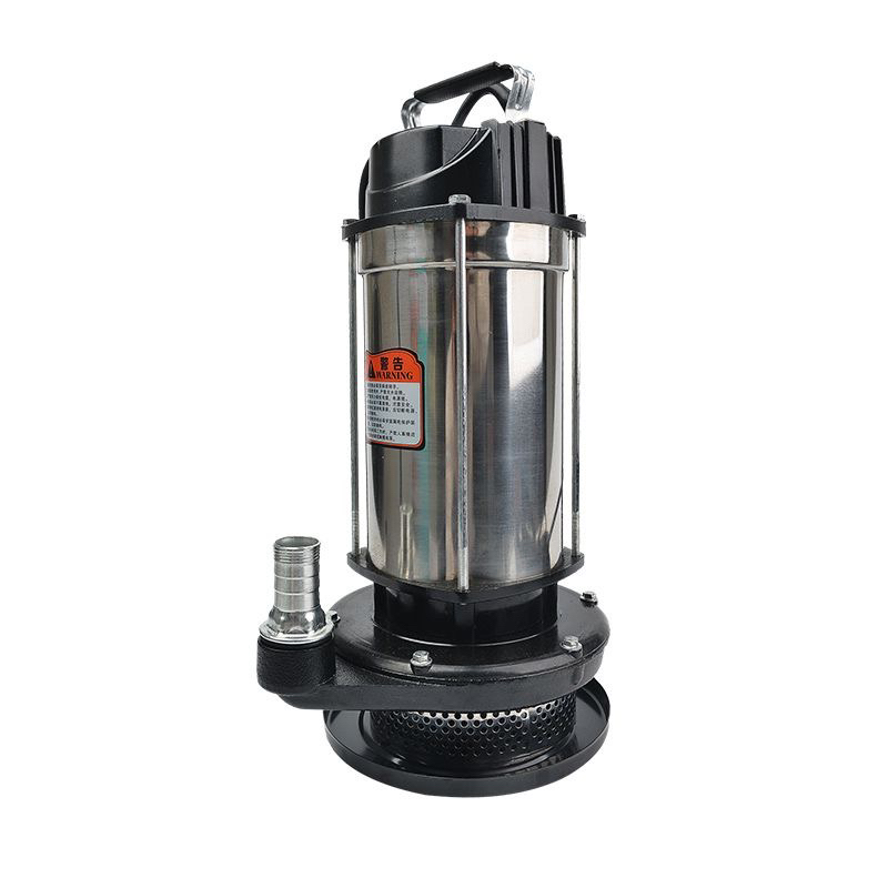 不锈钢潜水泵220V1寸农用灌溉流量高扬程抽水泵电池