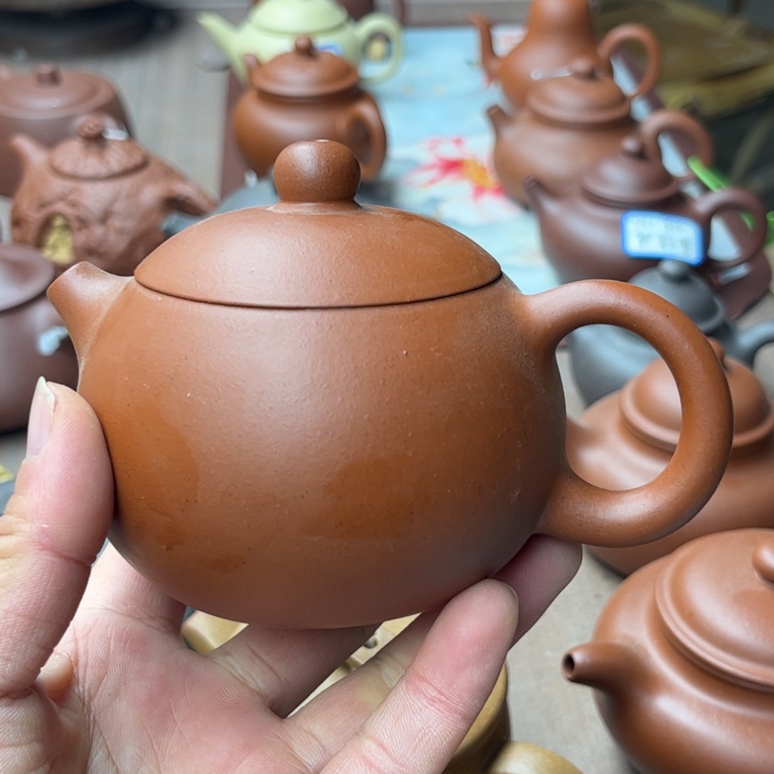 紫砂茶壶小红泥西施270左右