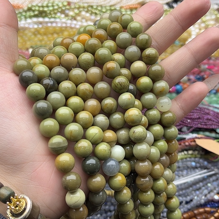 玛瑙/玉髓珠宝半成品未镶嵌2条10mm左右牛油阿拉善几颗有瑕