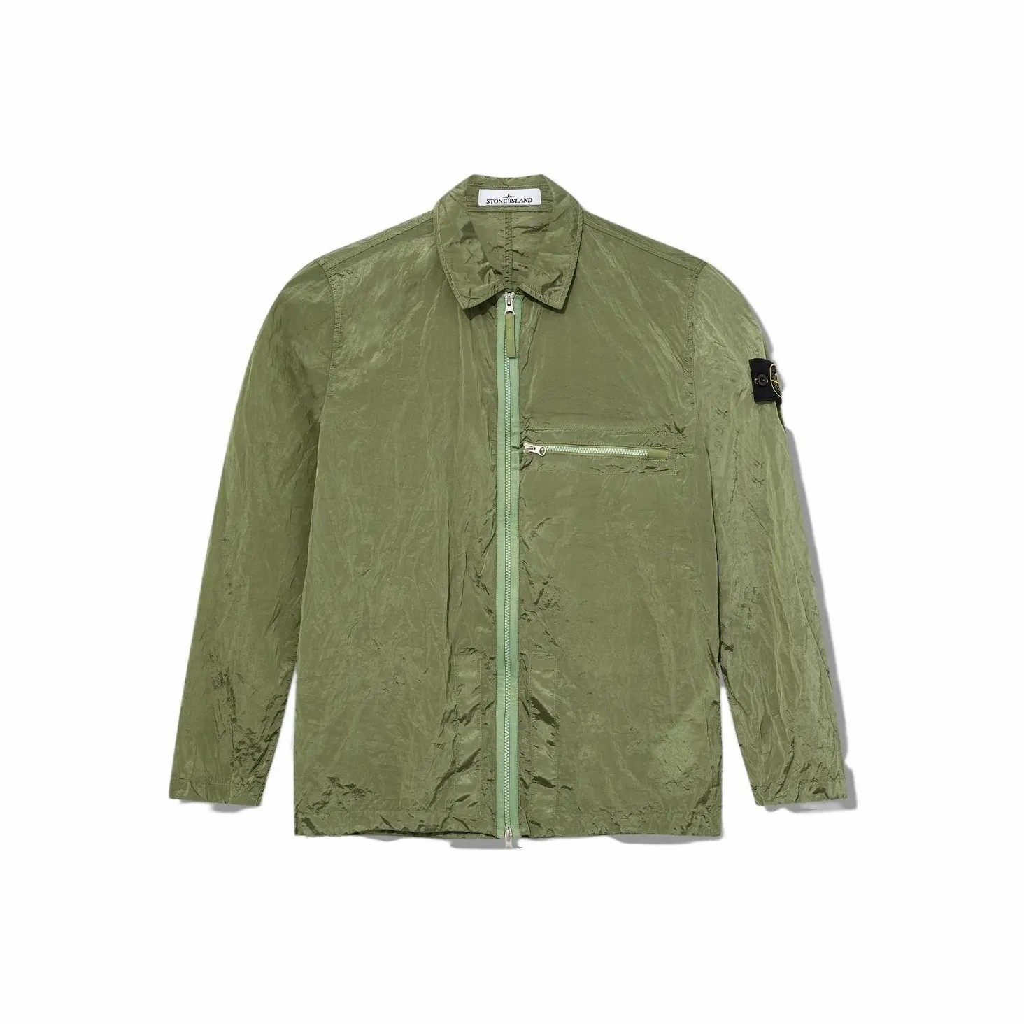 Stone island 石头岛/00612/ 23ss金属尼龙绿色外套 全新L