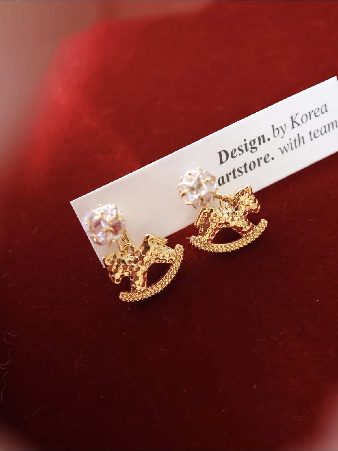 铜合金耳饰 H753复古精致古法金色摇马无耳洞新年气质蚊香盘耳夹