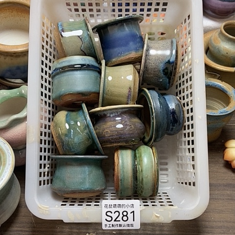 紫砂花盆281微瑕品口径5厘米左右有打磨