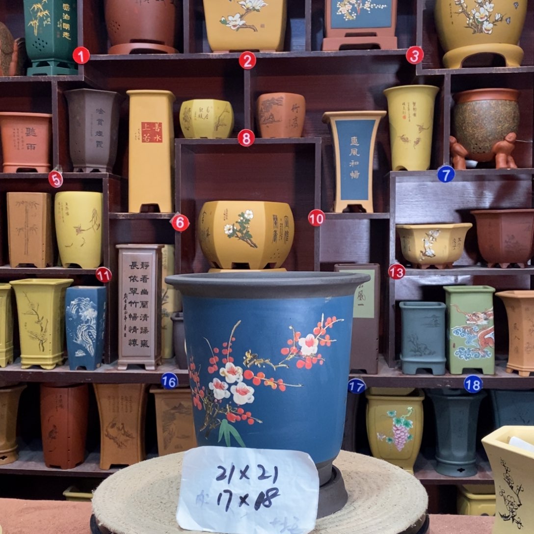 紫砂花盆紫砂花盆