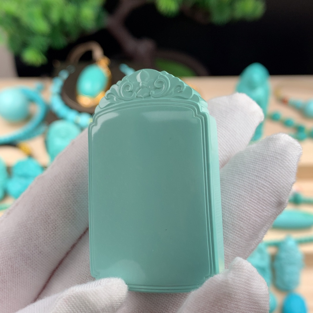 绿松石珠宝奇石未镶嵌傲***弟