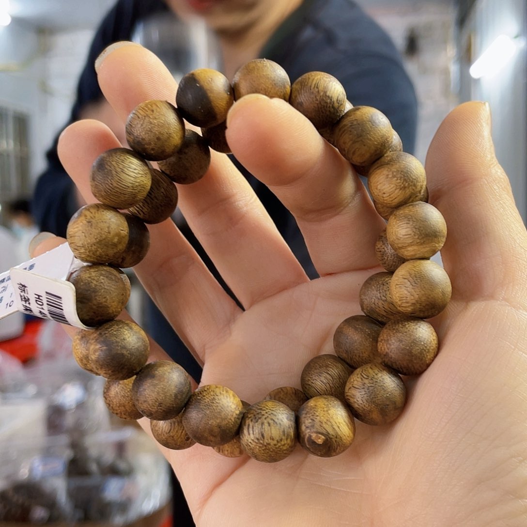 沉香手串棋楠圆珠单圈1.2/10克多样性发一