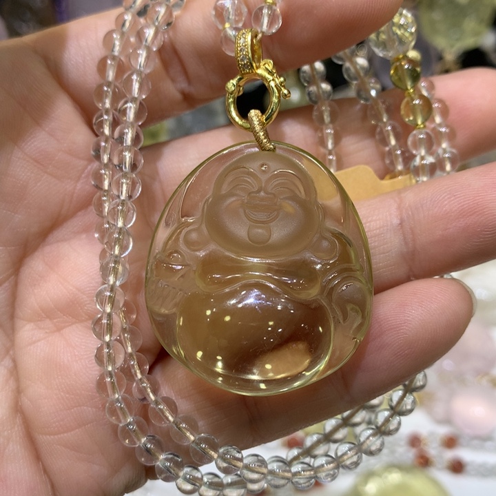 水晶颈饰未镶嵌天然