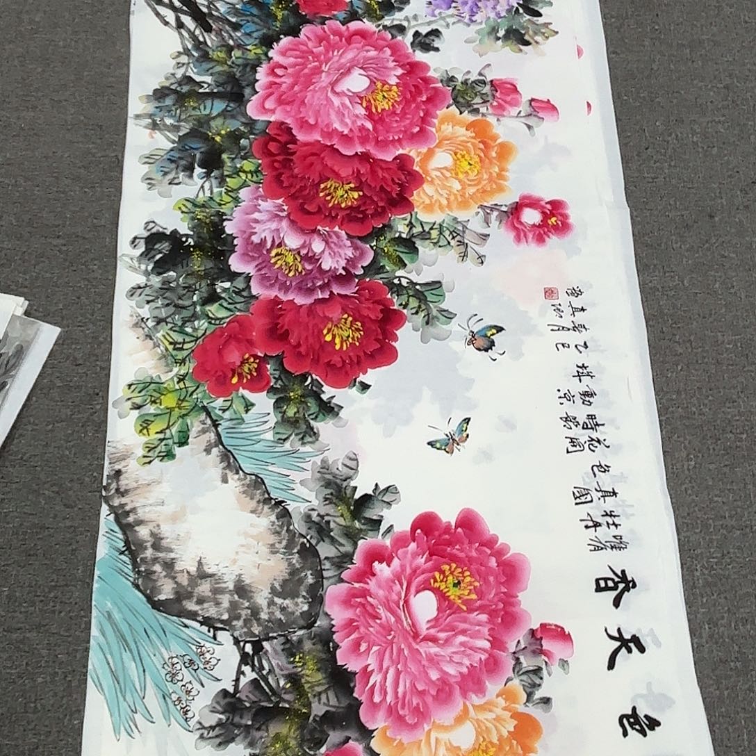 五***陈国画国画作品多次在国内外