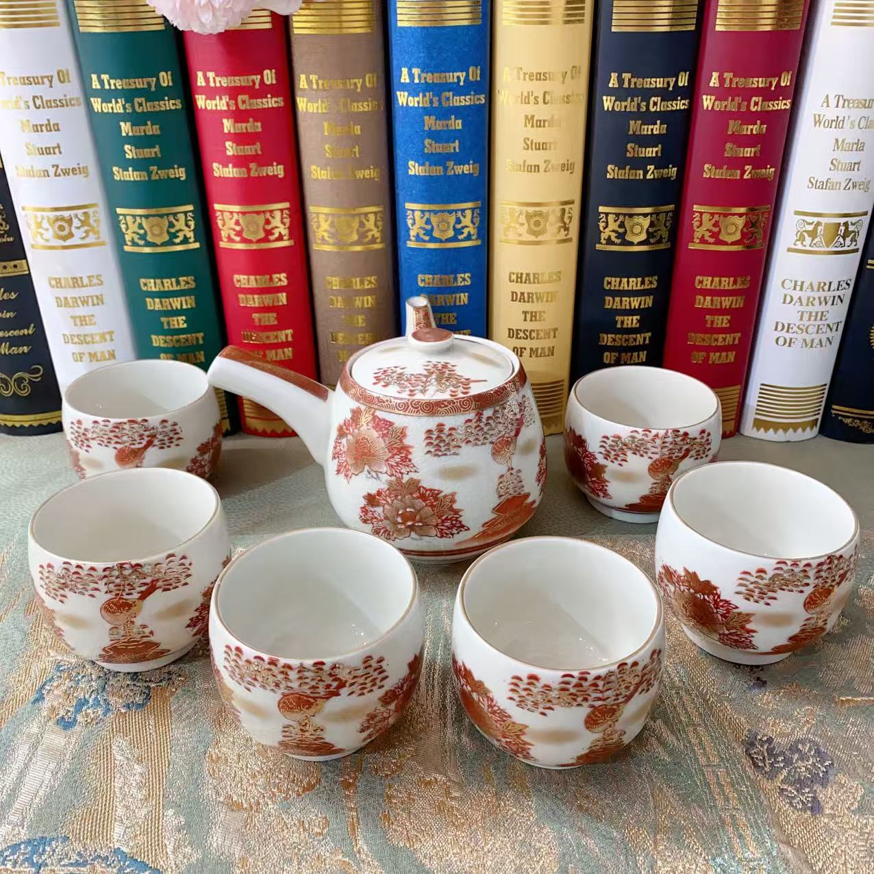 特价福利款--手绘冰裂纹茶壶套装