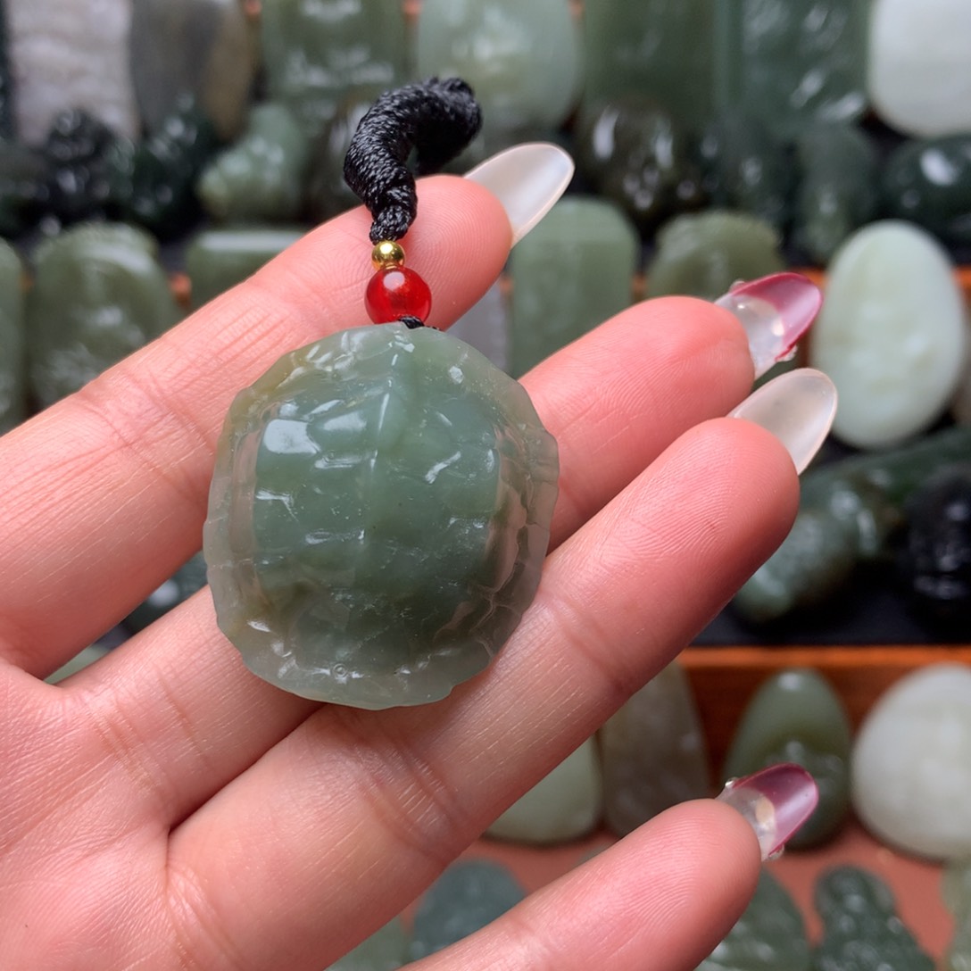 和田玉颈饰未镶嵌挂件14