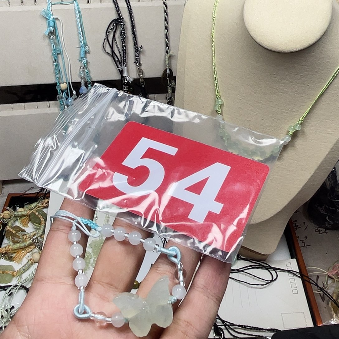 蛇纹石玉合金颈饰