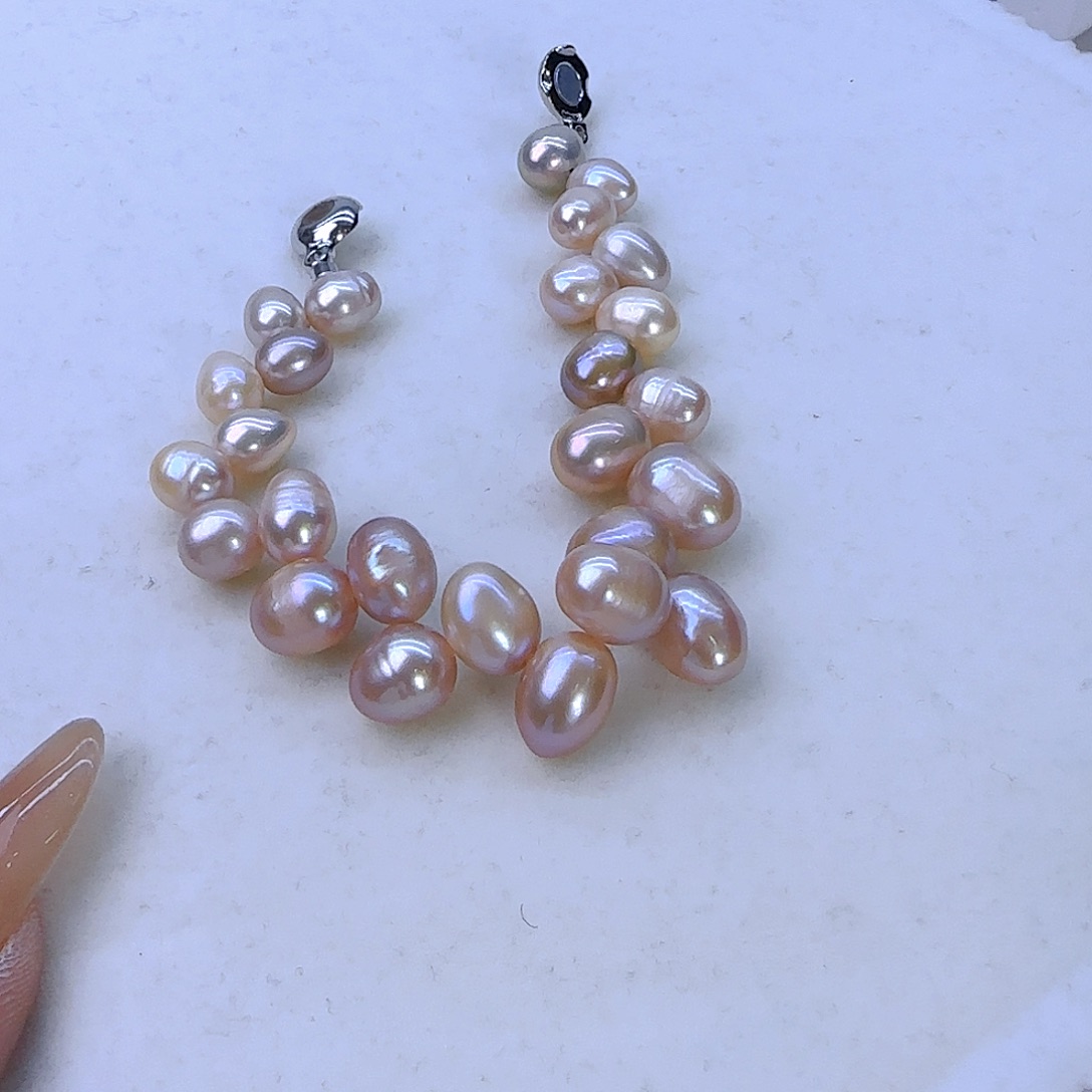 未镶嵌项链定制810淡水珍珠