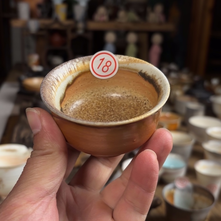 杯【瓷与故事】柴烧中白主人杯