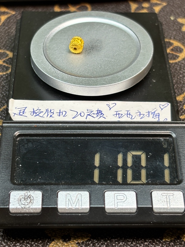 足金999卡6六字珠