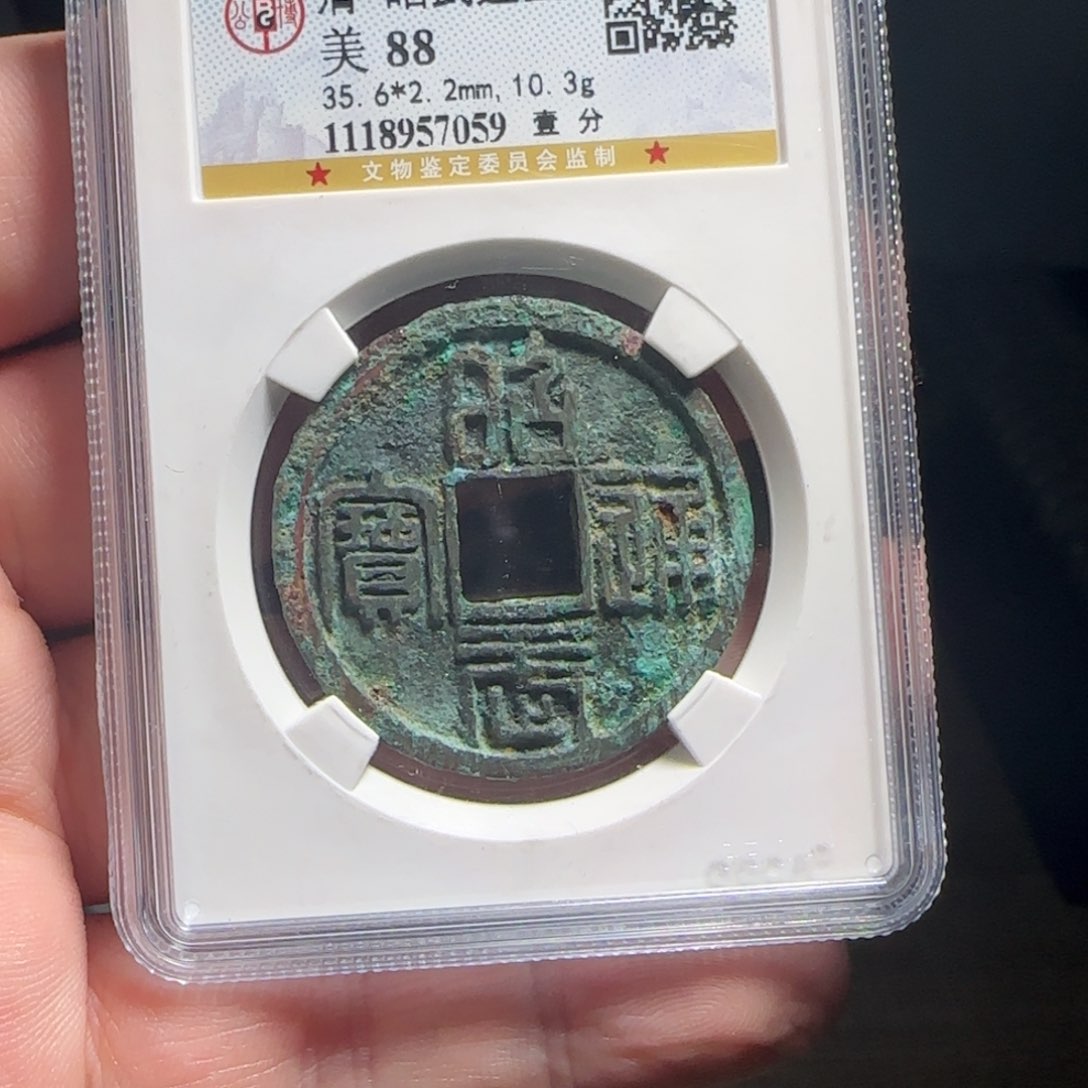 金属XX评级封装盒子币一个