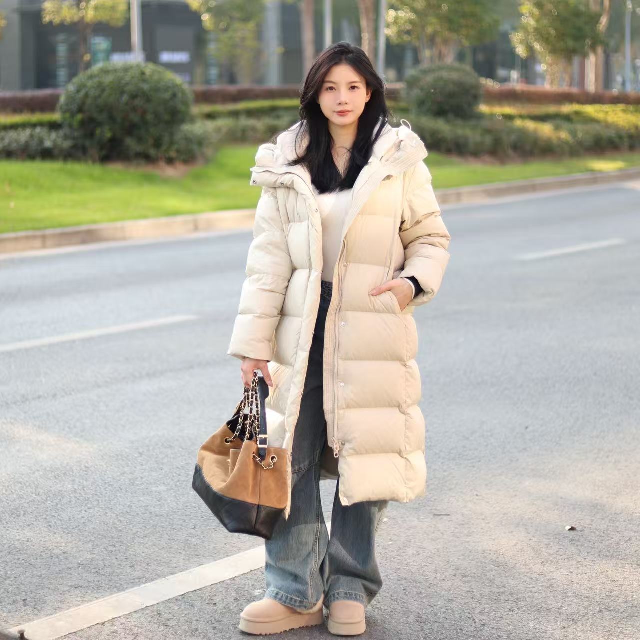 大被子款羽绒服爆款加长厚款五防免洗源头工厂直销真羽绒假一罚三