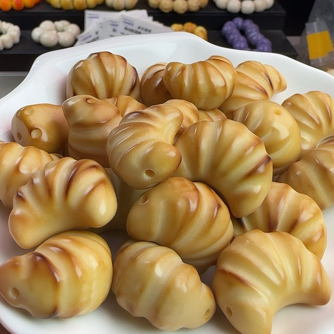 菩提根/象牙果手串全品大尺寸炭烤牛角包3颗