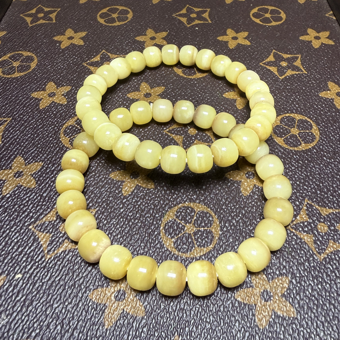 天然驼骨手串大肠手持手串手捻三花奶奶盖方糖 DIY 文玩串