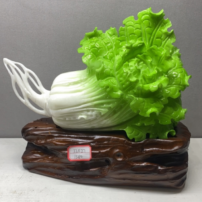 大白菜摆件大气家居摆件新房客厅装饰品手工貔貅麒麟创意大号玄关