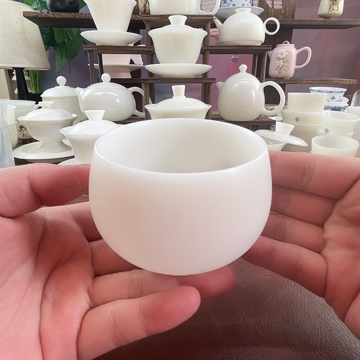 安全装：隐唐窑/璞玉素烧170ml罗汉主人杯