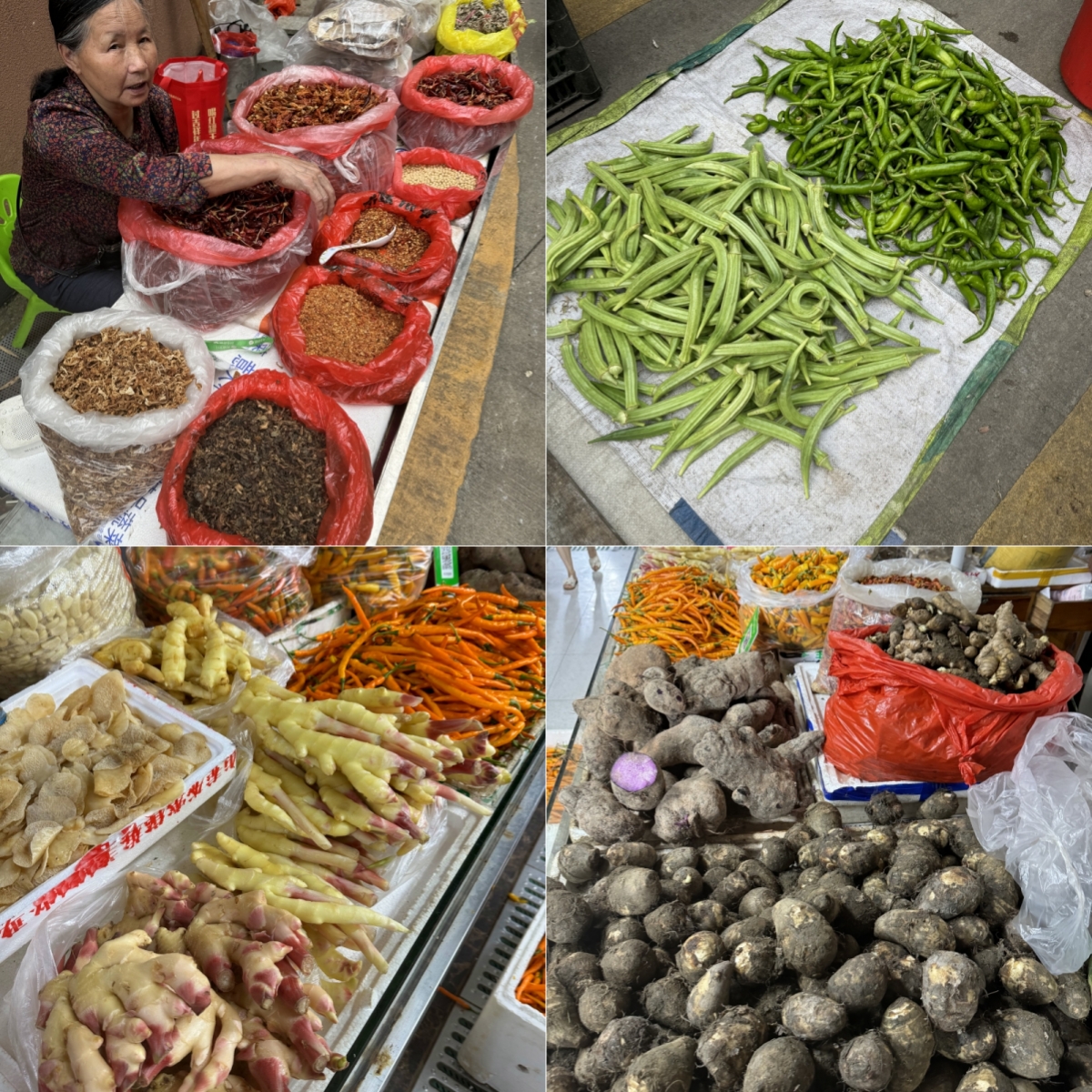 江西赣南信丰特产农村赶集