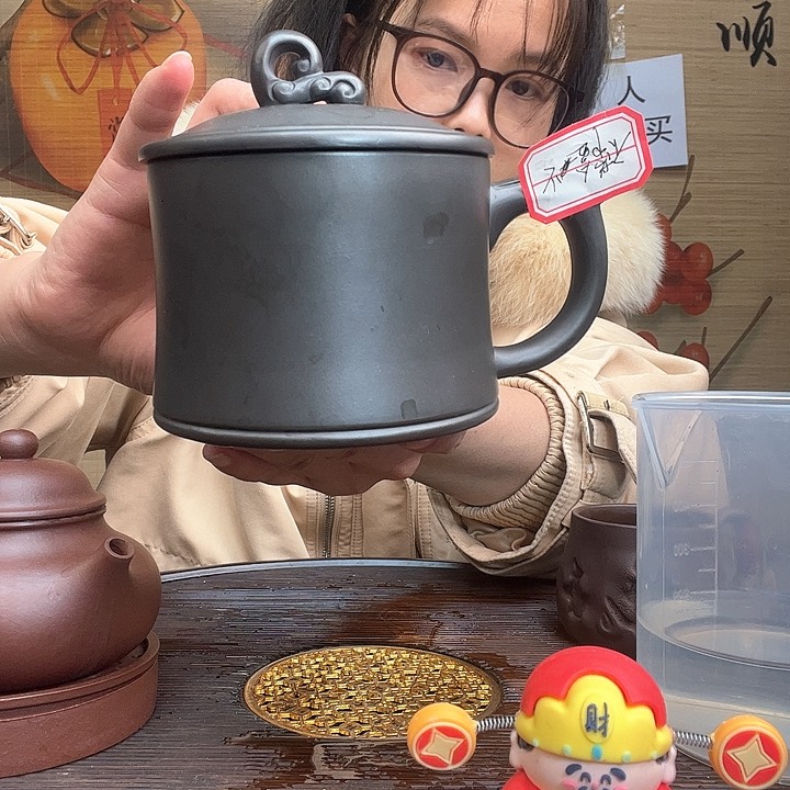 紫砂茶杯原矿紫砂杯