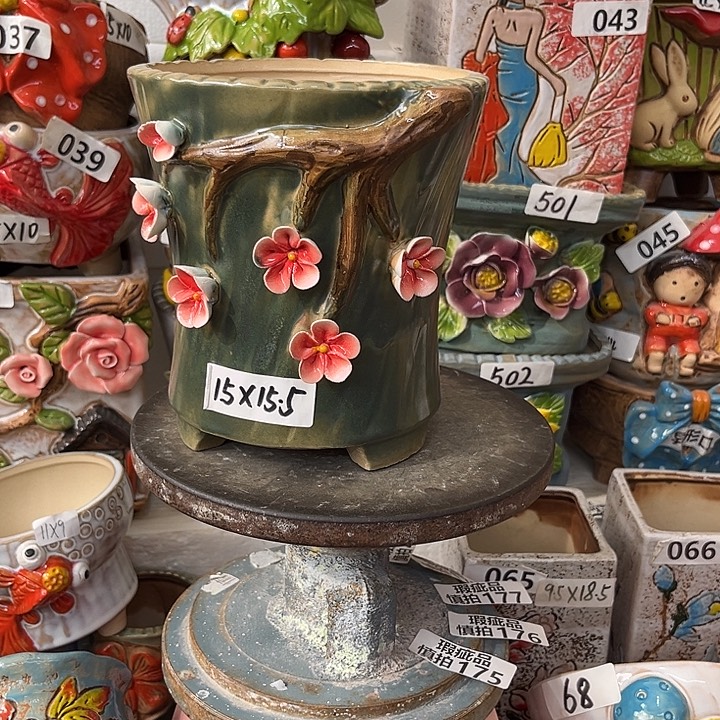 粗陶材质多肉花盆