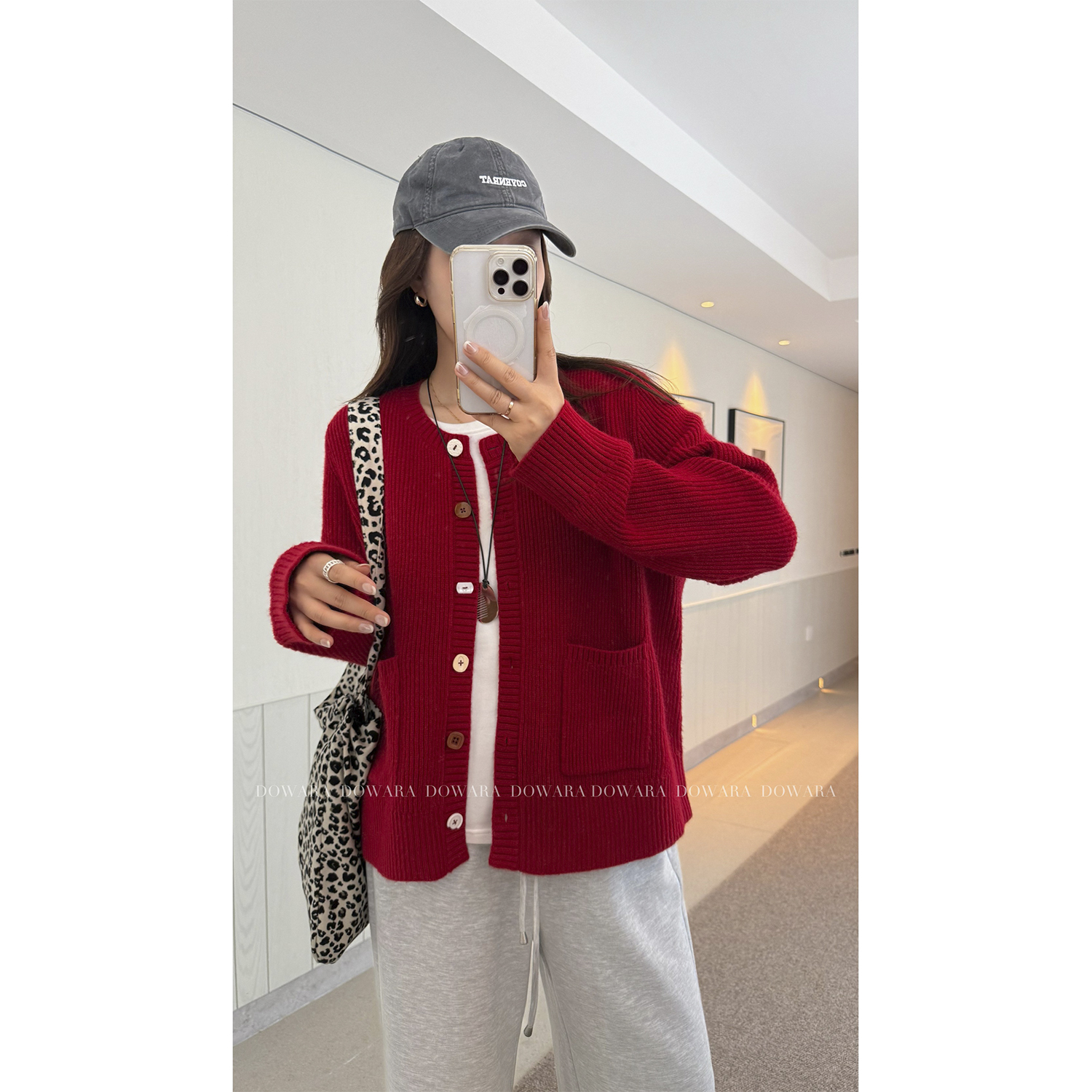 大婉酱微胖定制【萤火织梦】秋季减龄圆领宽松针织开衫毛衣女 2655D