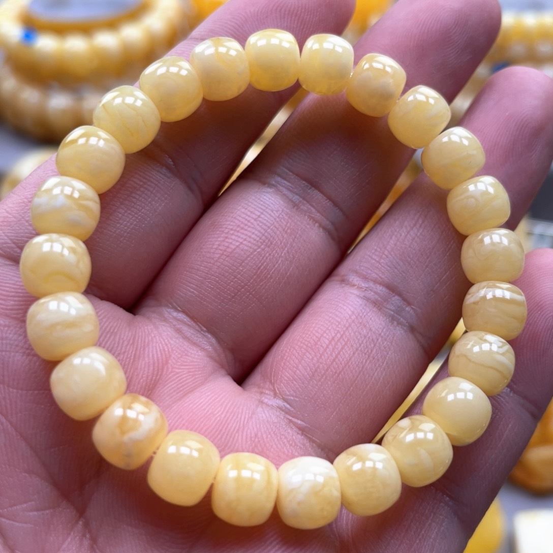 琥珀手链未镶嵌小*戏手串