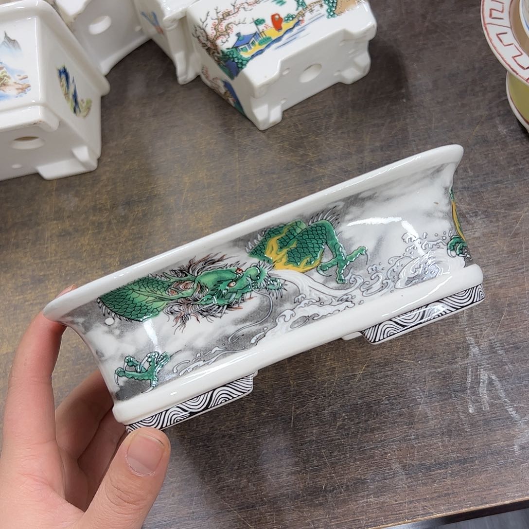 紫砂花盆875号瑕疵18/14/5.5cm