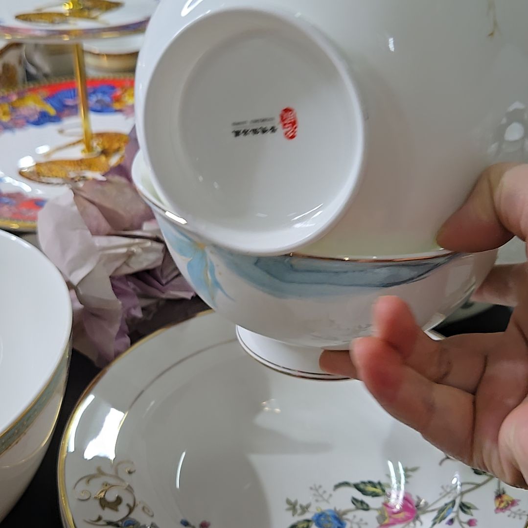 瓷片微瑕6寸2个面碗9999996