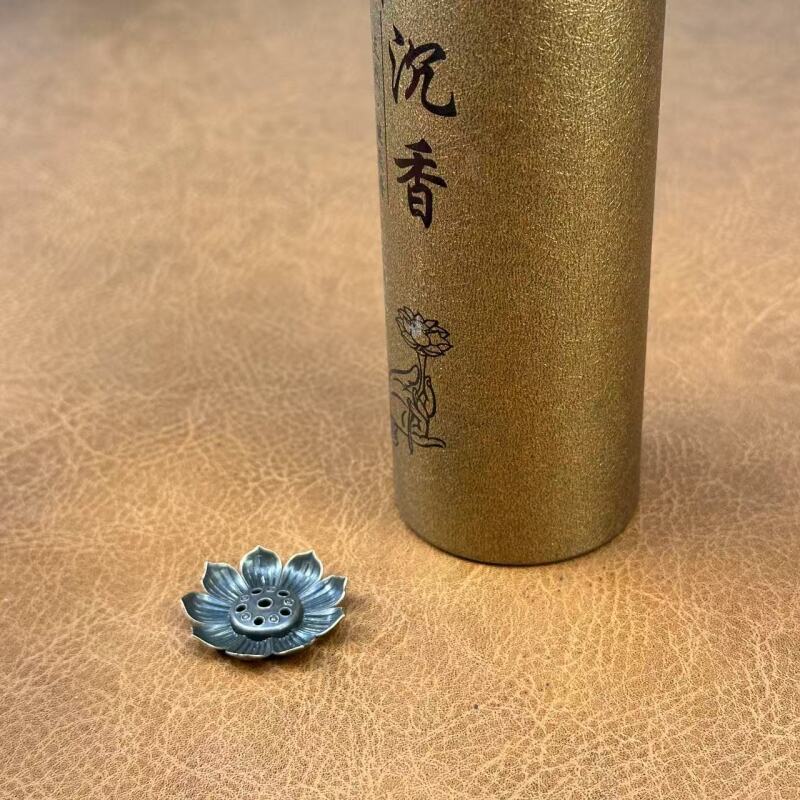 沉香（线香)+莲花香插单层香炉-3069