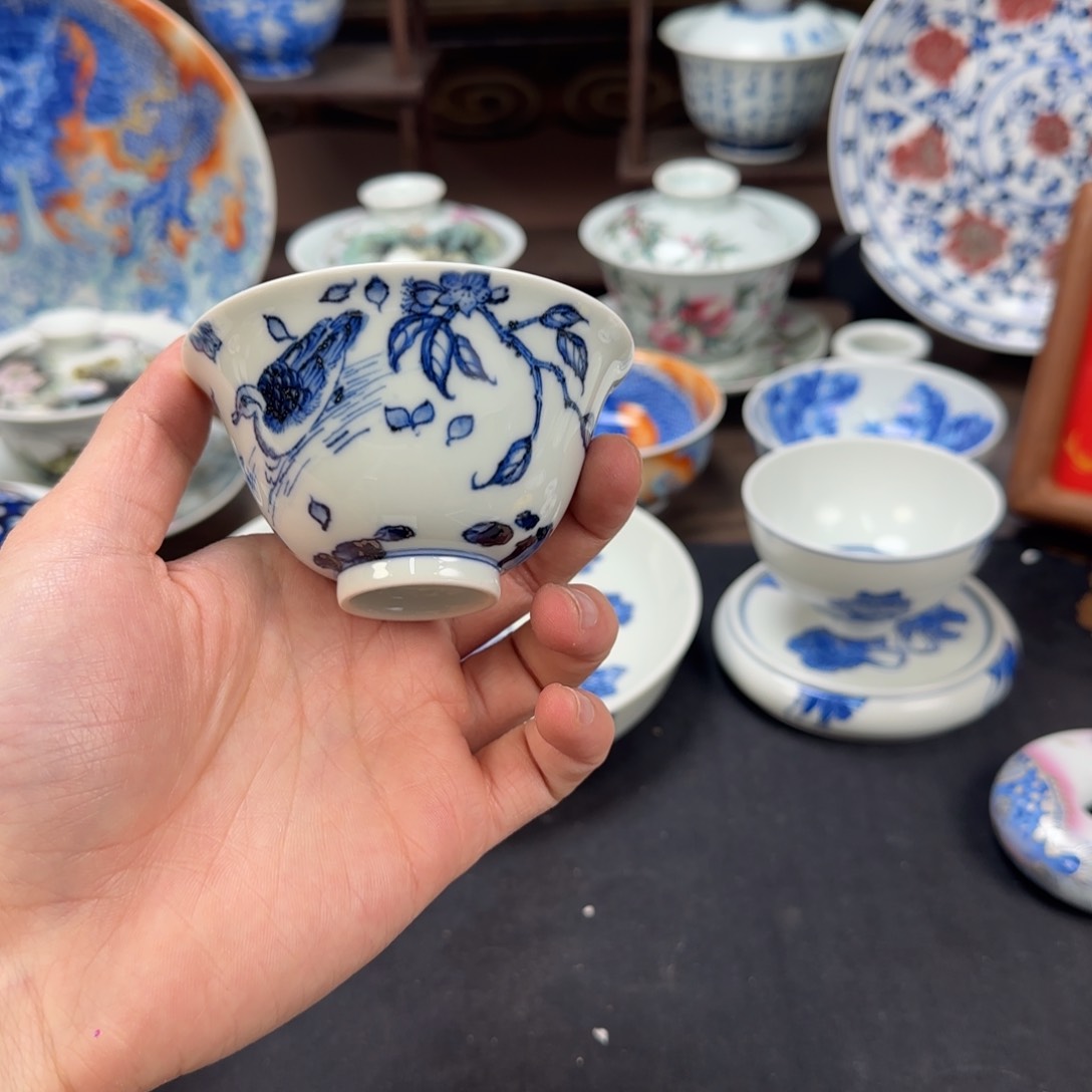 杯一**风景德镇手工手绘陶瓷