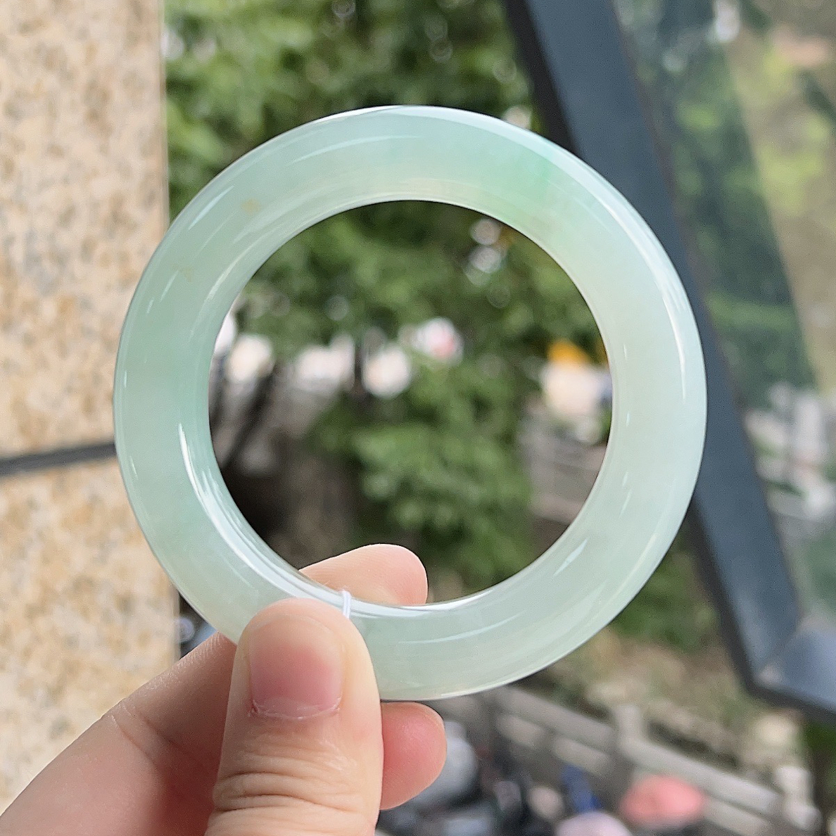 缅甸天然A货翡翠手镯HX192-m