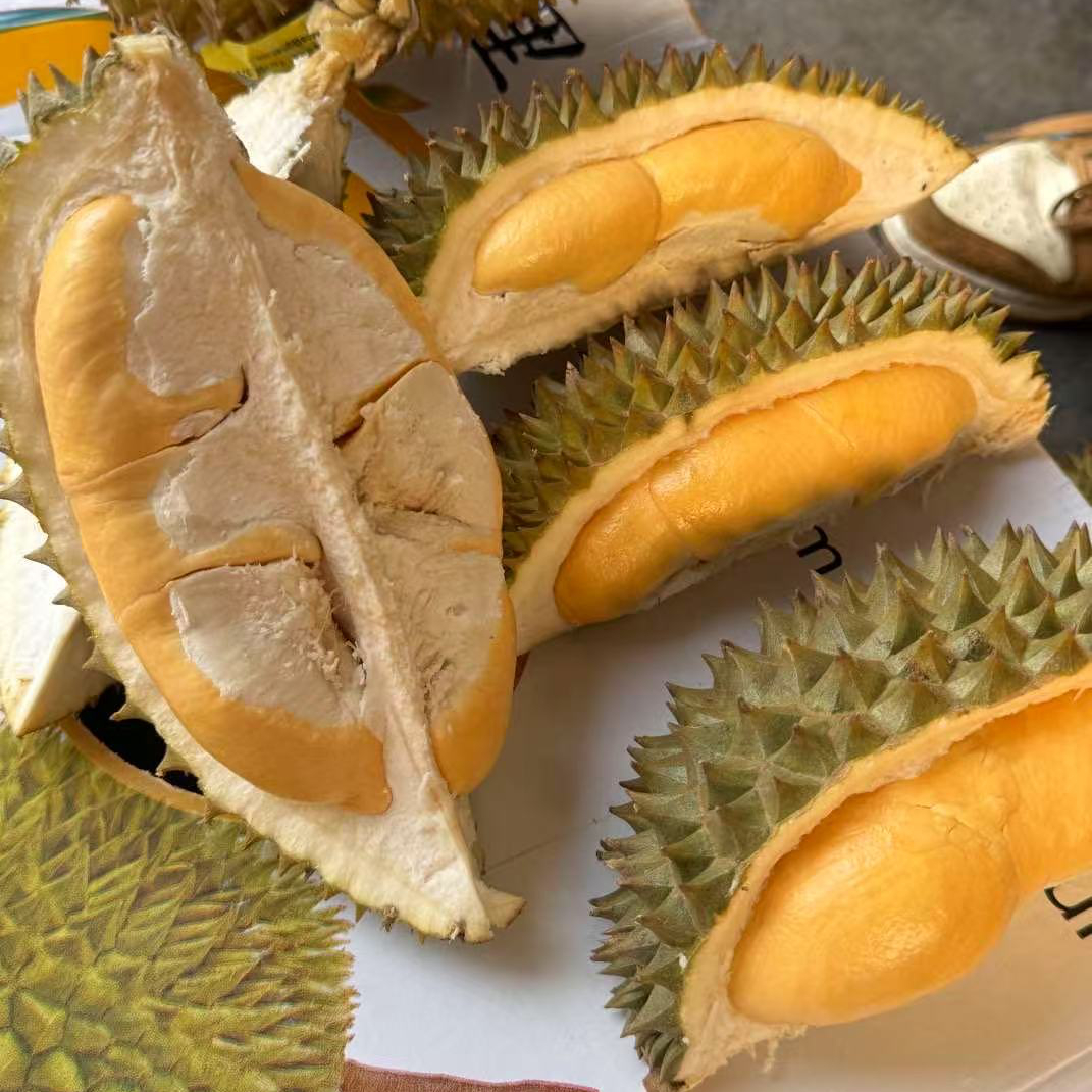 里美托曼尼榴莲，奶香丝滑。核大。鲜榴莲，单果2.5到5.5斤托曼尼