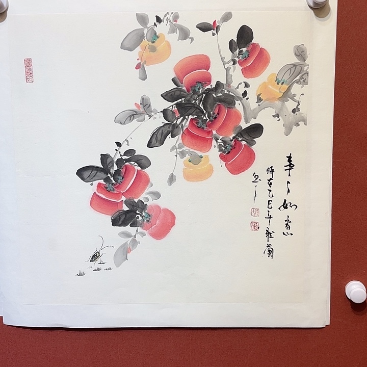 国画听兰老师花鸟