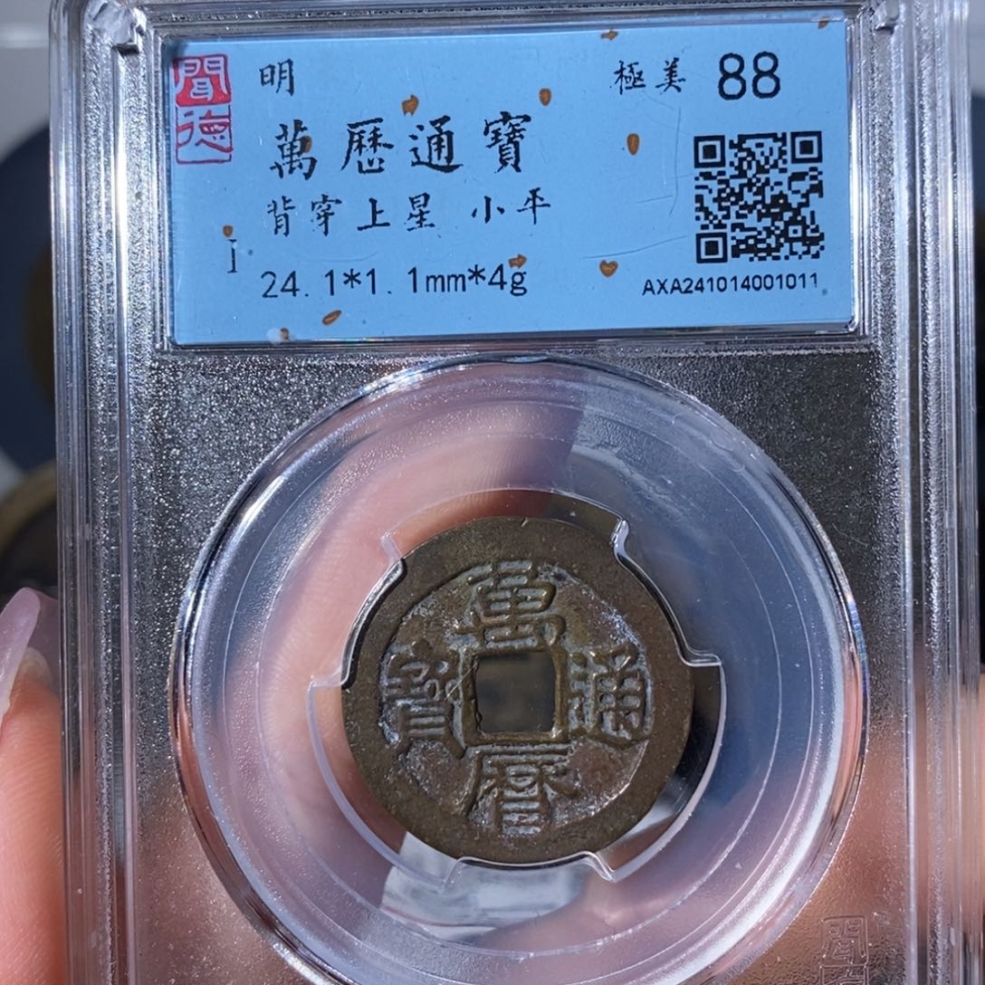 铜7万历通宝背上星1011……