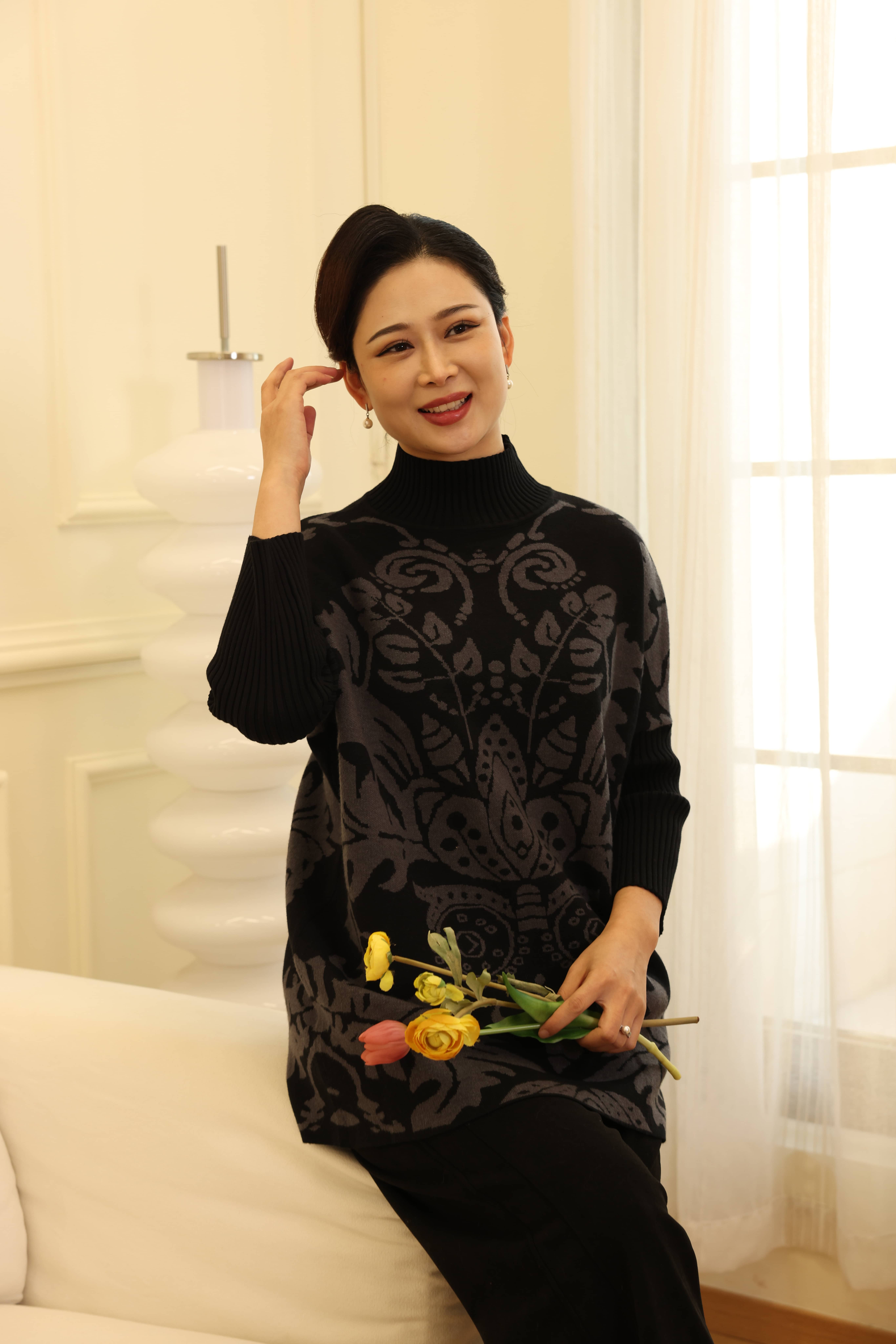 （008）湾湾奢品贵妇既视感显廋保暖时尚百搭连衣裙秋冬款.