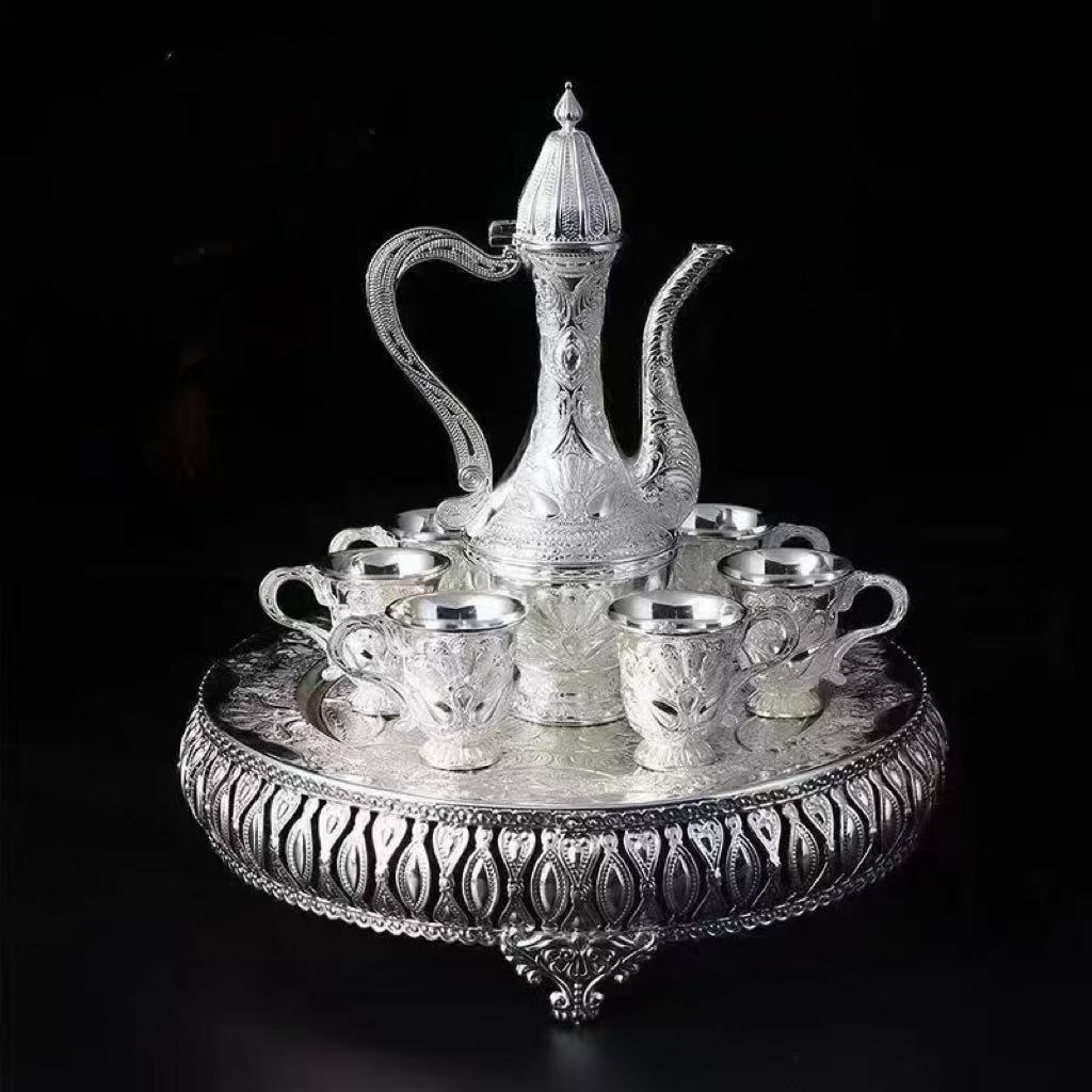 【精选】个性精美孔雀壶流水摆件11