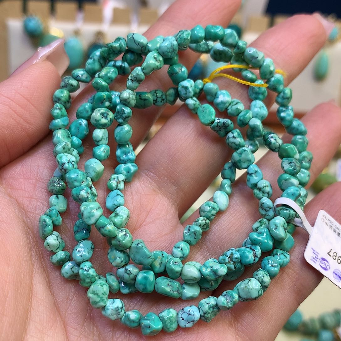 绿松石未镶嵌项链