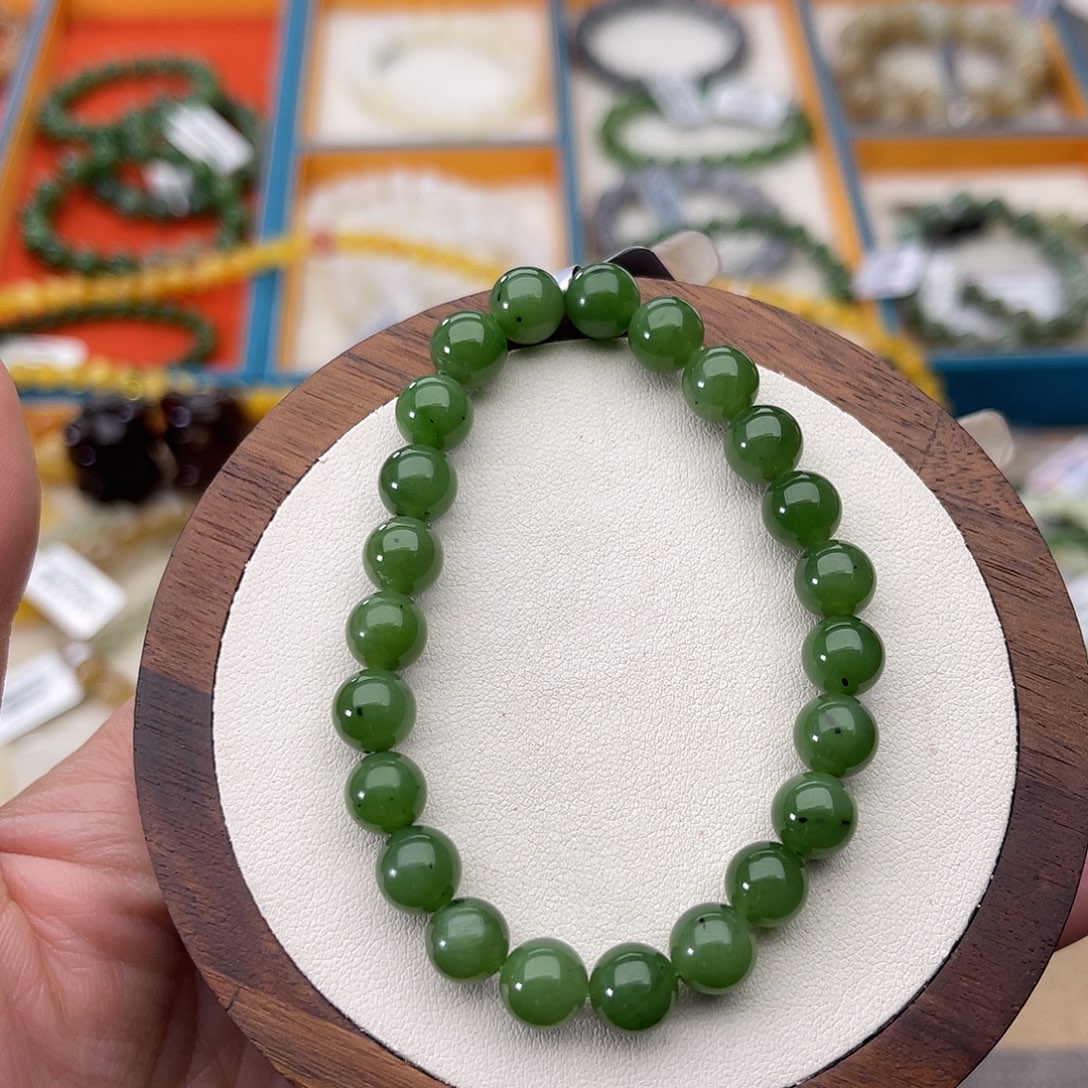 和田玉未镶嵌手串Z6卡8